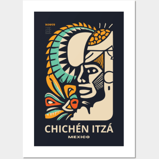 A Vintage Travel Art of Chichén Itzá - Mexico Posters and Art